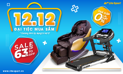 Đại tiệc mua sắm 12.12 - Sale giảm tới 63% - Chỉ có tại Thể thao LIFESPORT  